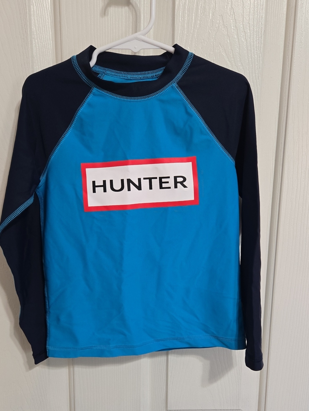Hunter blue rash guard